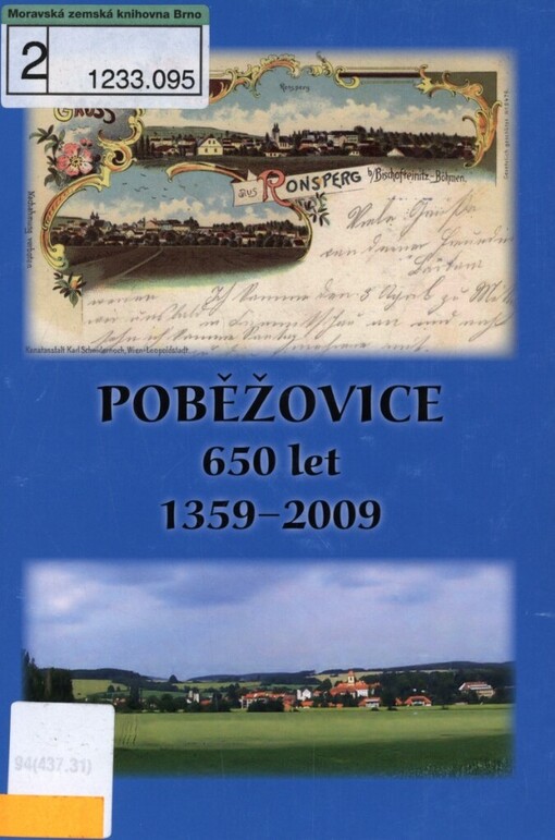 Poběžovice: 650 let : 1359-2009