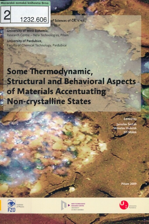 Some thermodynamic, structural and behavioral aspects of materials accentuating non-crystalline states