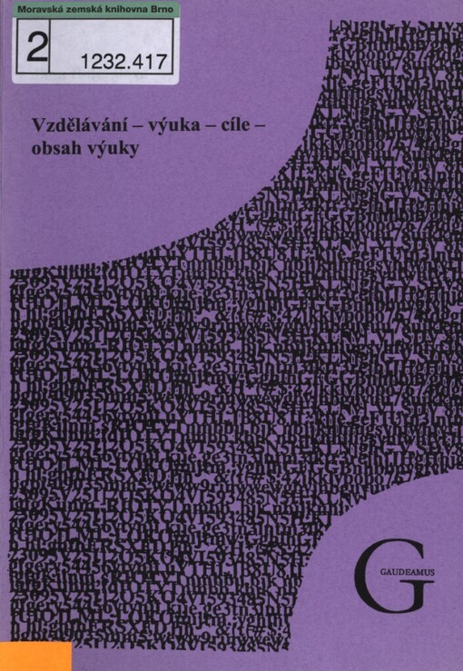 Vzdělávání, výuka, cíle, obsah výuky: (interaktivní text z obecné didaktiky)