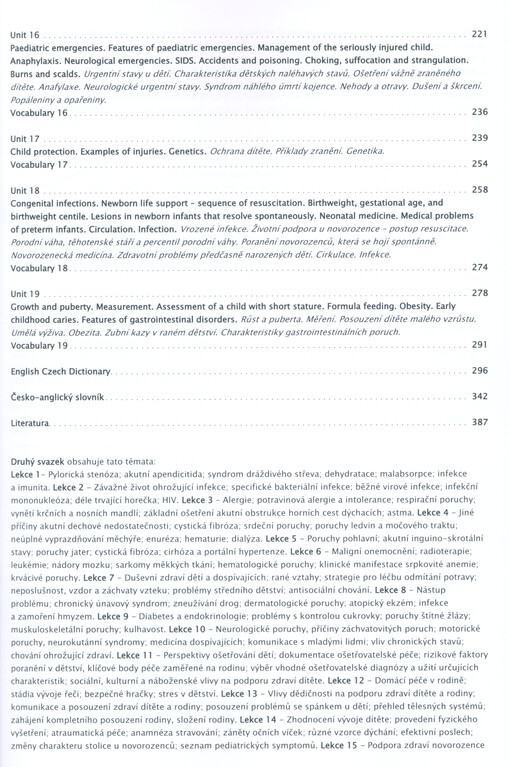 Angličtina v pediatrii : učebnice pro pediatry, studenty medicíny a ošetřovatelství, dětské sestry a pečovatele