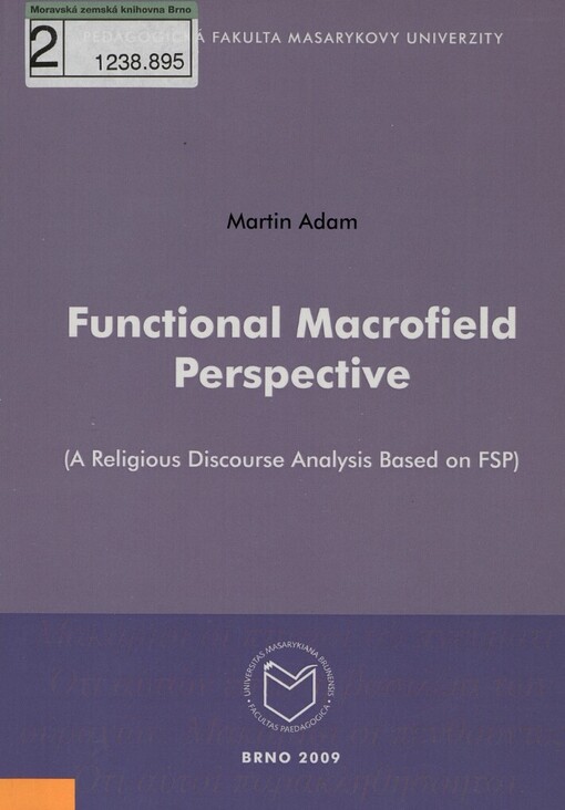 Functional macrofield perspective: (a religious discourse analysis based on FSP)