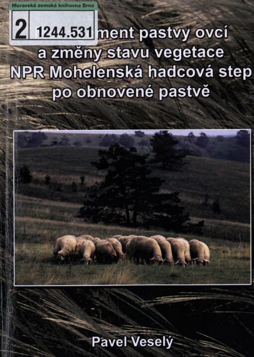 Management pastvy ovcí a změny stavu vegetace NPR Mohelenská hadcová step po obnovené pastvě
