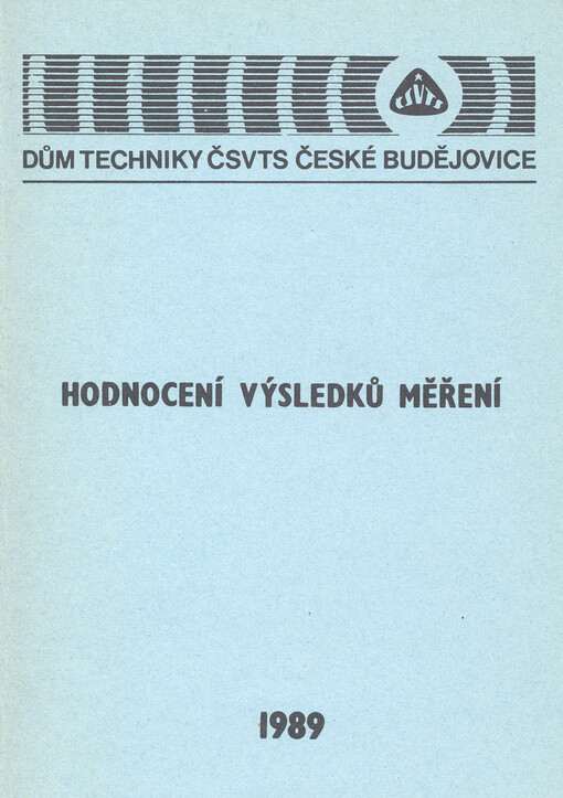 Hodnocení výsledků měření