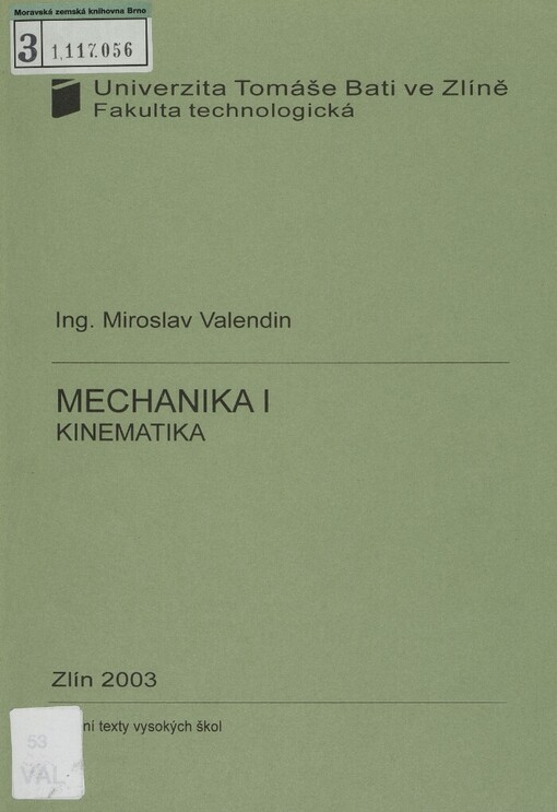 Mechanika I