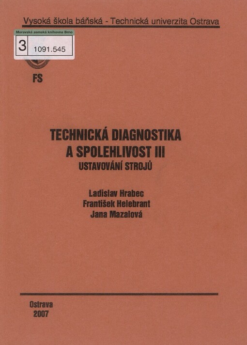Technická diagnostika a spolehlivost