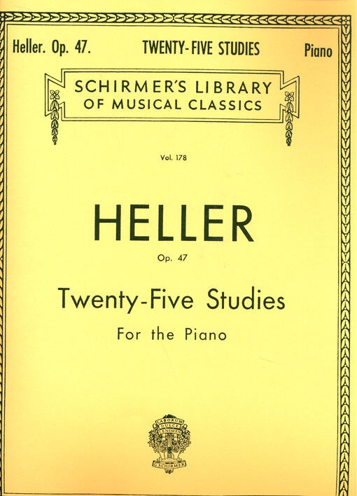 Twenty Five Studies For The Piano, Op. 47