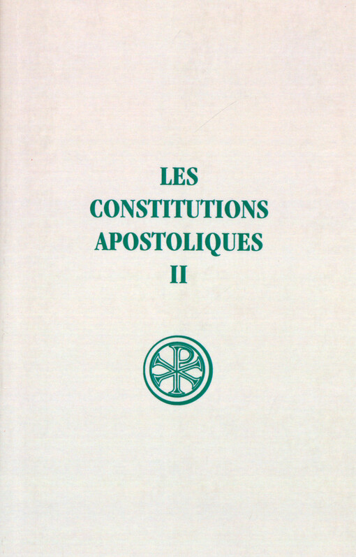 Les constitutions apostoliques. Tome II, Livres III-VI