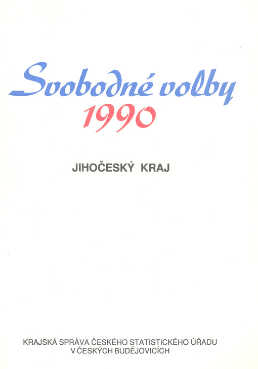 Svobodné volby 1990 : Jihočeský kraj