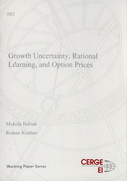 Growth uncertainty, rational learning, and option prices