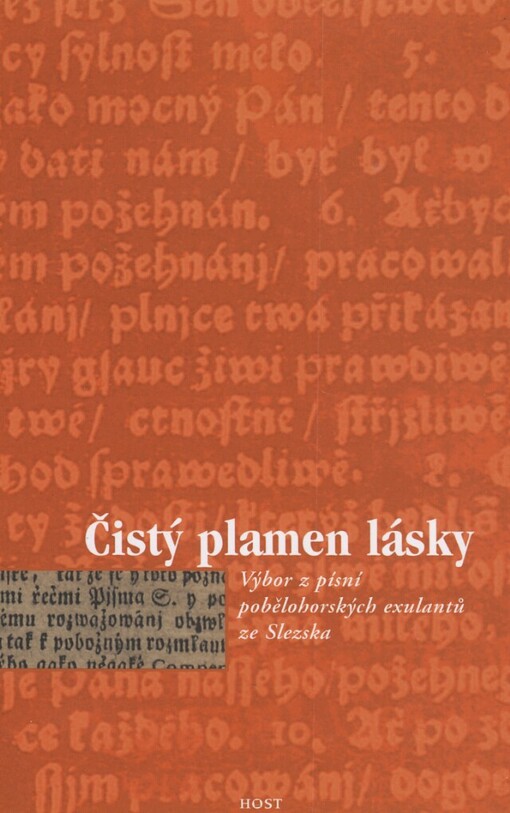 Čistý plamen lásky: výbor z písní pobělohorských exulantů ze Slezska
