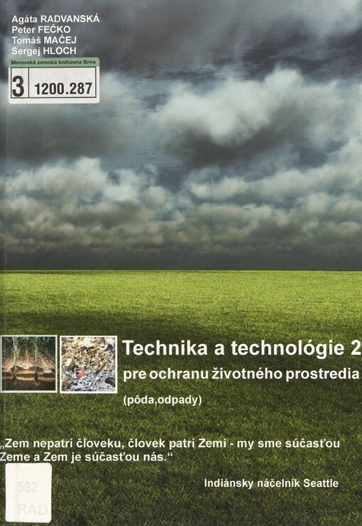 Technika a technológie pre ochranu životného prostredia