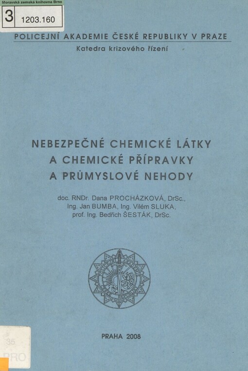 Nebezpečné chemické látky a chemické přípravky a průmyslové nehody