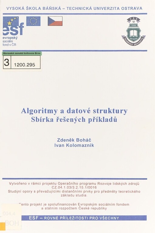 Algoritmy a datové struktury: sbírka řešených příkladů
