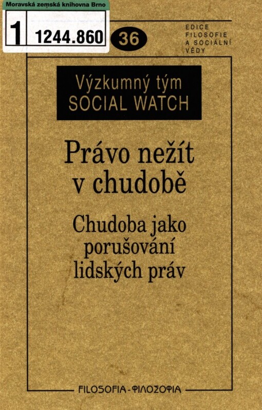 Právo nežít v chudobě: chudoba jako porušování lidských práv