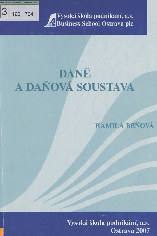 Daně a daňová soustava