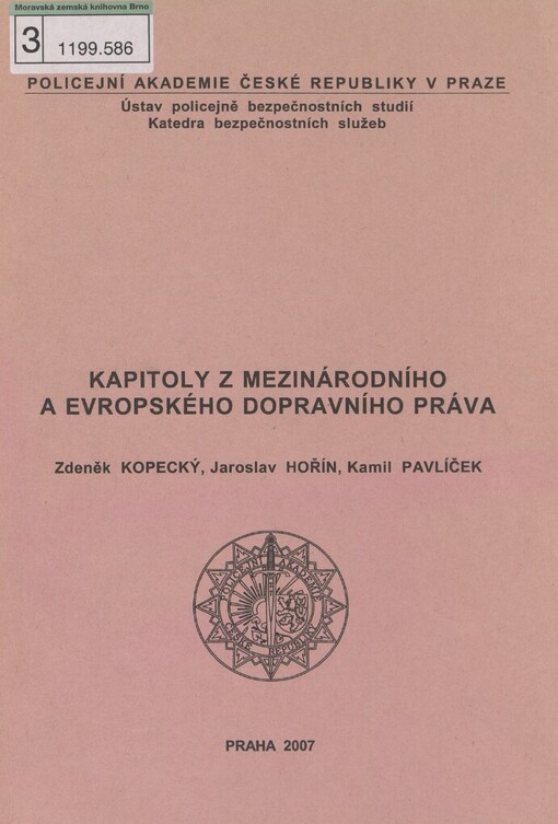 Kapitoly z mezinárodního a evropského dopravního práva