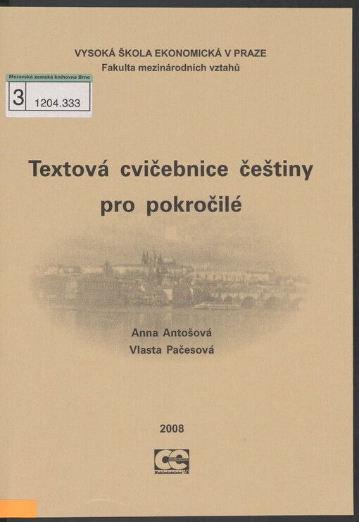 Textová cvičebnice češtiny pro pokročilé