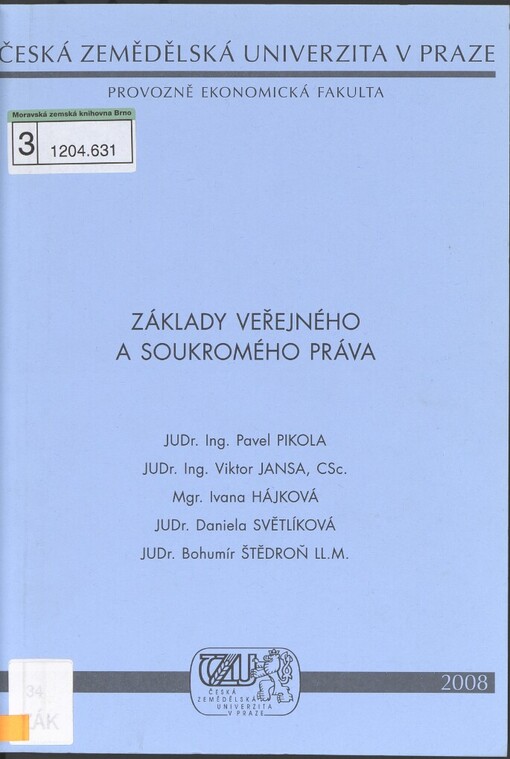 Základy veřejného a soukromého práva