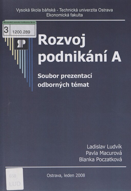 Rozvoj podnikání A: soubor prezentací odborných témat