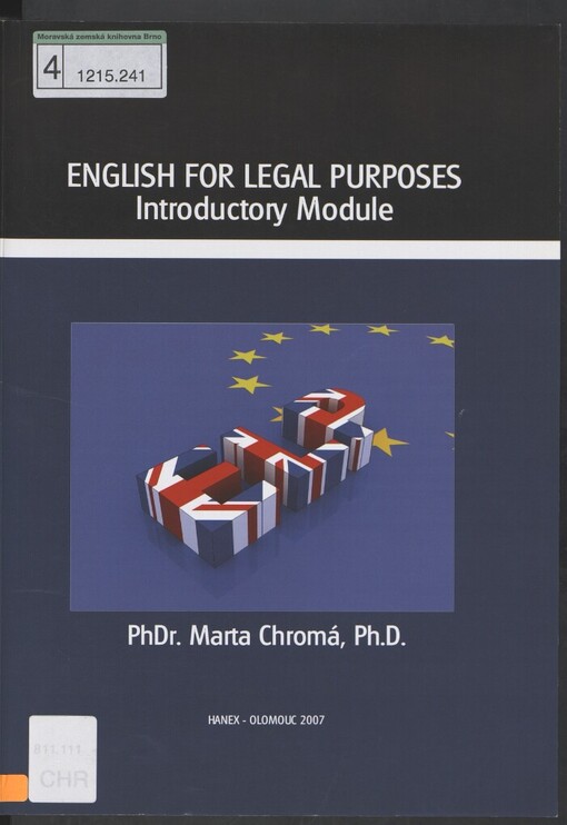 ELP: English for legal purposes : introductury module