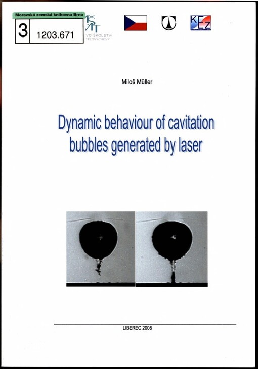 Dynamic behaviour of cavitation bubbles generated by laser