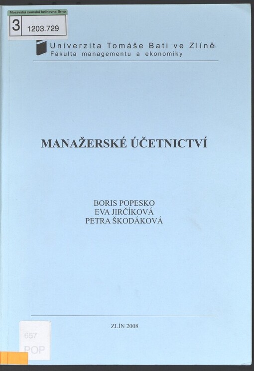 Manažerské účetnictví