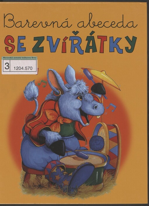 Barevná abeceda se zvířátky