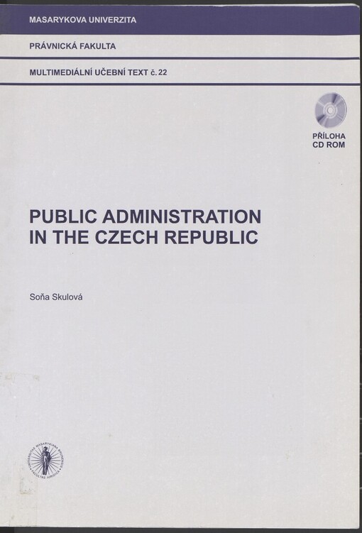 Public administration in the Czech Republic: multimediální učební text