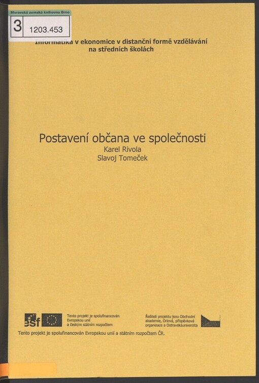 Postavení občana ve společnosti