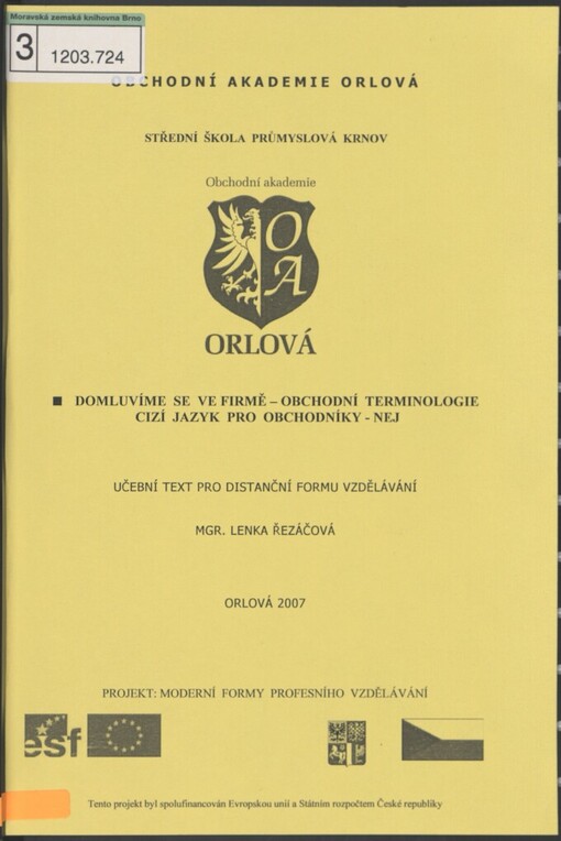 Domluvíme se ve firmě - obchodní terminologie: cizí jazyk pro obchodníky - NEJ