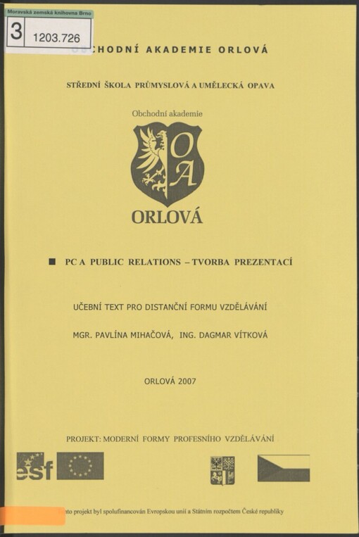 PC a public relations - tvorba prezentací