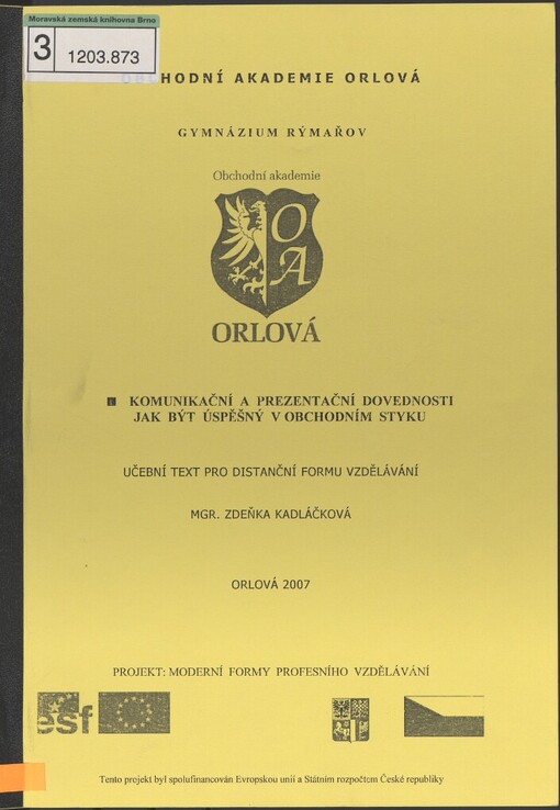Komunikační a prezentační dovednosti - jak být úspěšný v obchodním styku