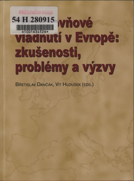 Víceúrovňové vládnutí v Evropě: zkušenosti, problémy a výzvy