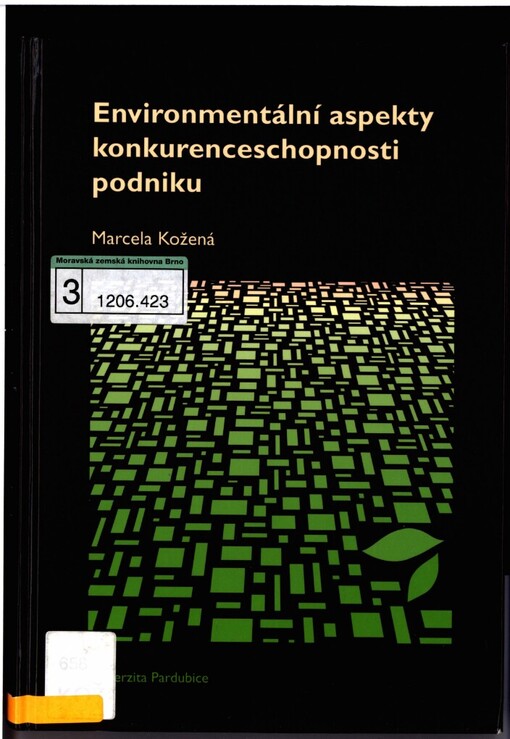 Environmentální aspekty konkurenceschopnosti podniku