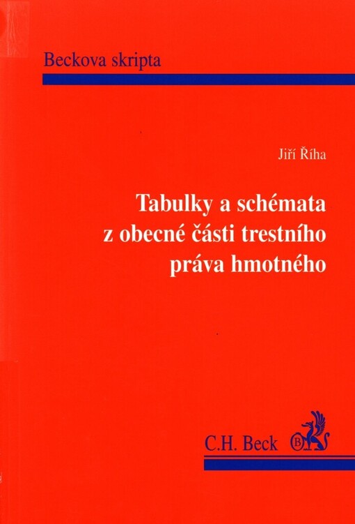 Tabulky a schémata z obecné části trestního práva hmotného