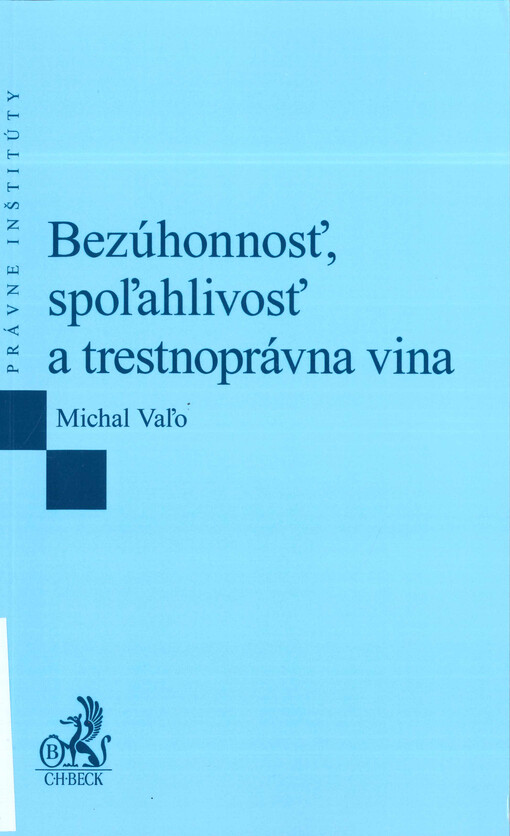 Bezúhonnosť, spoľahlivosť a trestnoprávna vina