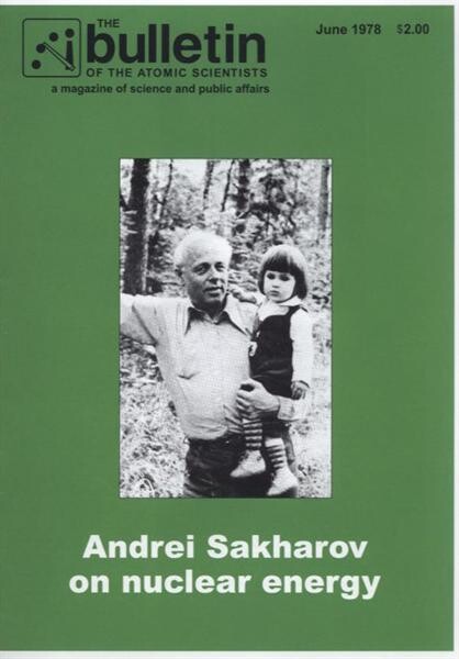 Andrei Sakharov on nuclear energy