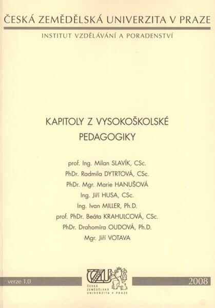 Kapitoly z vysokoškolské pedagogiky