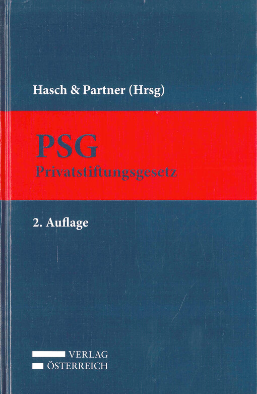 PSG : Privatstiftungsgesetz : Kurzkommentar