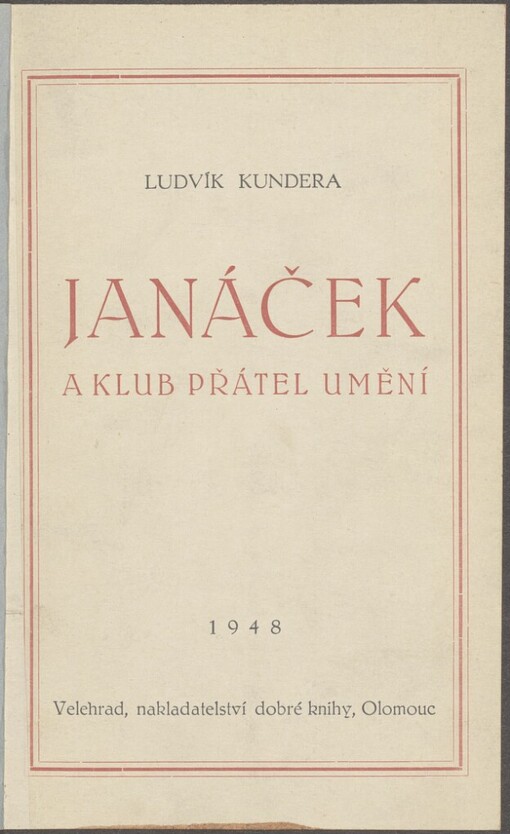 Janáček a Klub přátel umění