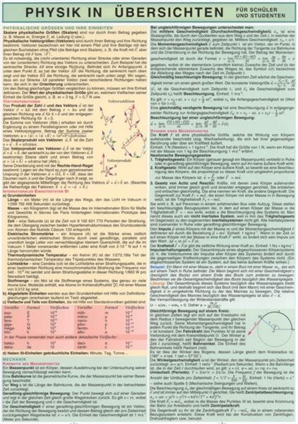 Physik in Übersichten : für Schüler und Studenten
