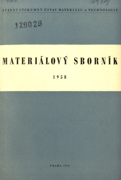 Materiálový sborník 1958