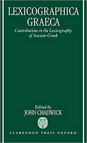 Lexicographica Graeca: Contributions to the Lexicography of Ancient Greek