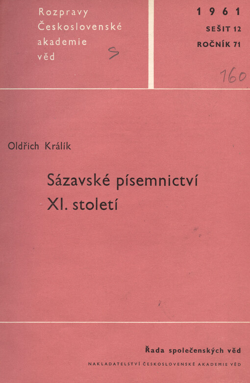 Sázavské písemnictví 11. století