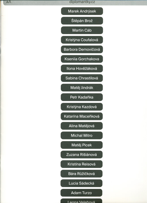 Výstava a databáze diplomantek FaVU 2020 = 2020 FFA Graduate Exhibition and Database