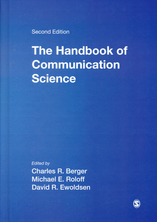 The handbook of communication science
