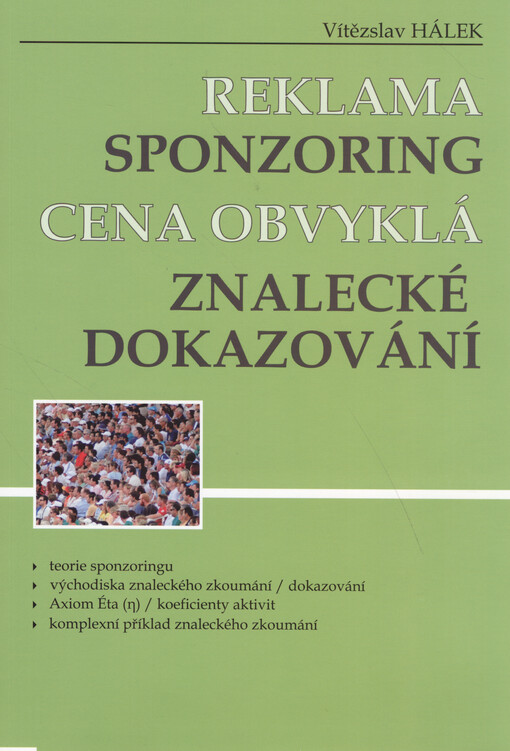 Reklama/sponzoring, cena obvyklá, znalecké dokazování