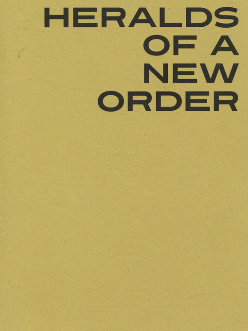 Heralds of a new order