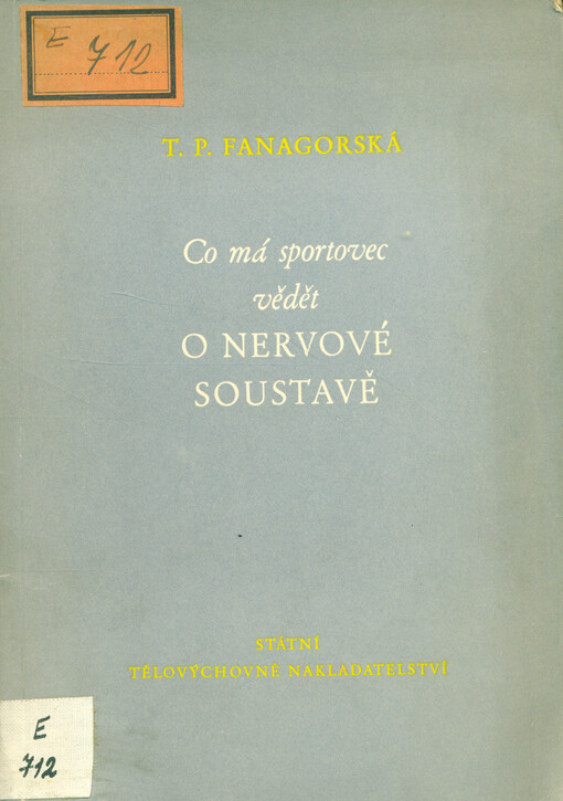 Co má sportovec vědět o nervové soustavě 