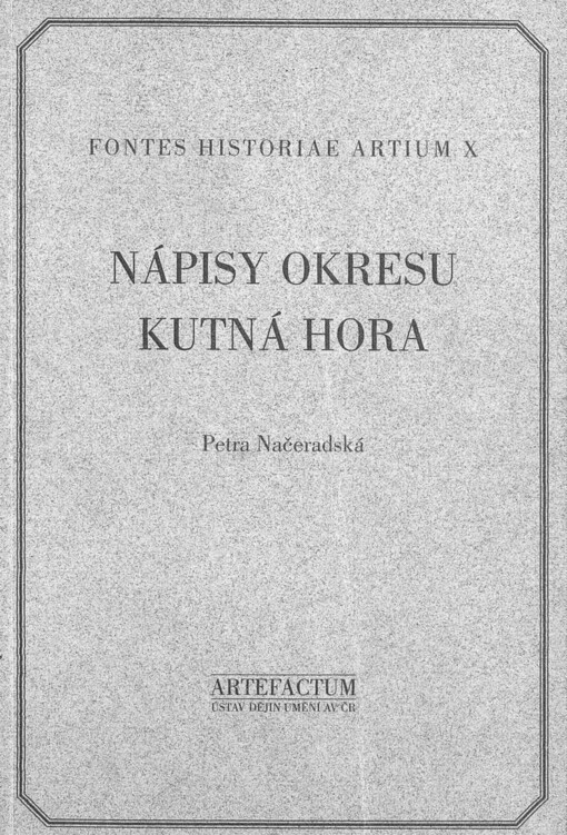 Corpus inscriptionum Bohemiae